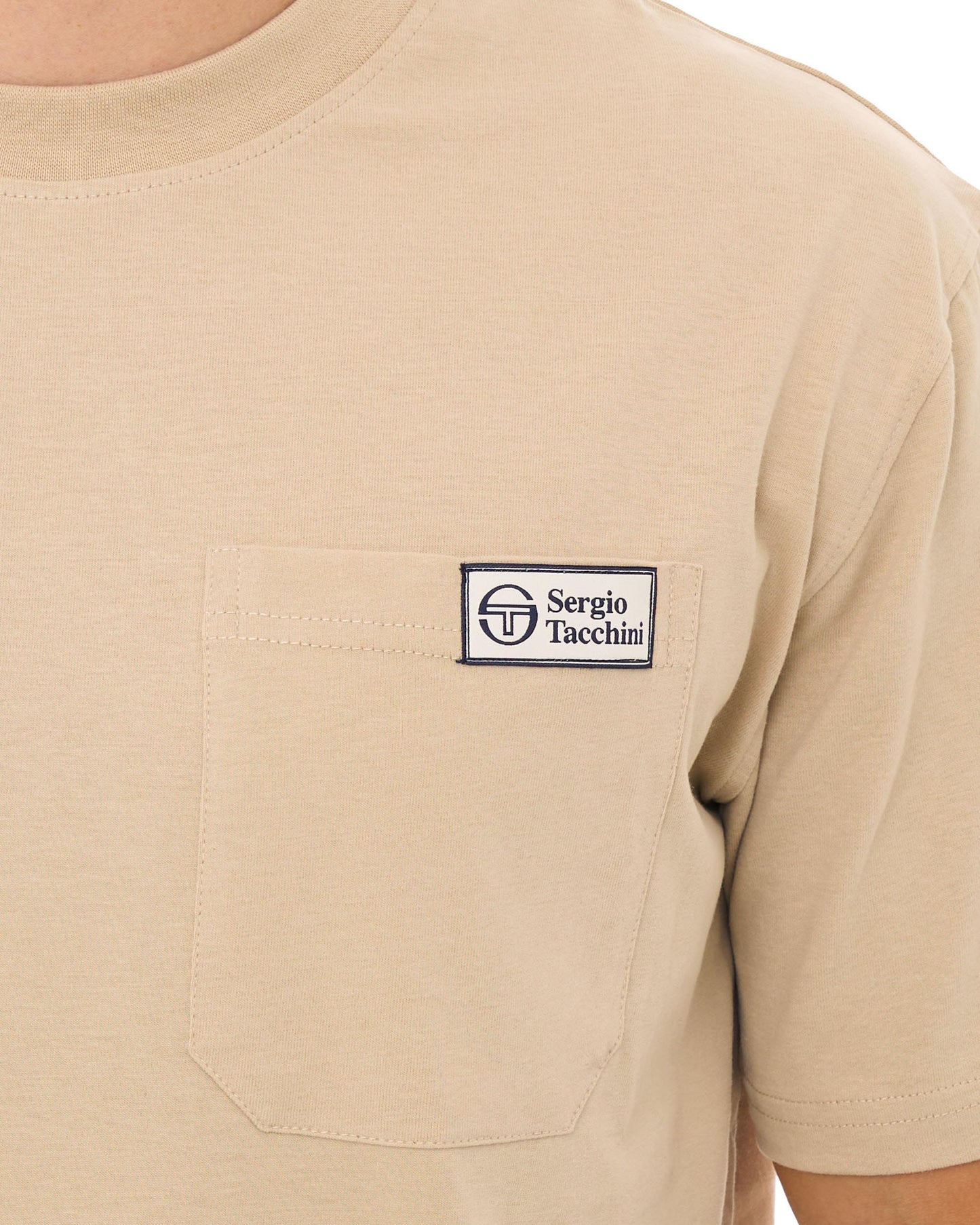 Sergio Tacchini Gallo Pocket T Shirt Light Sand
