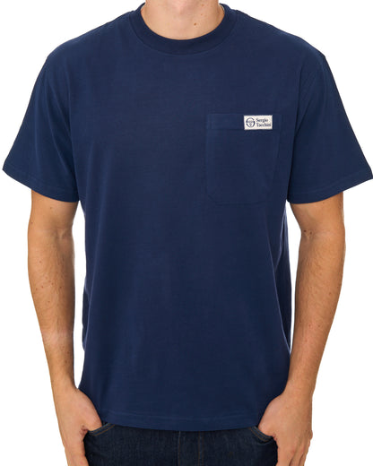 Sergio Tacchini Gallo Pocket T Shirt Navy Blue