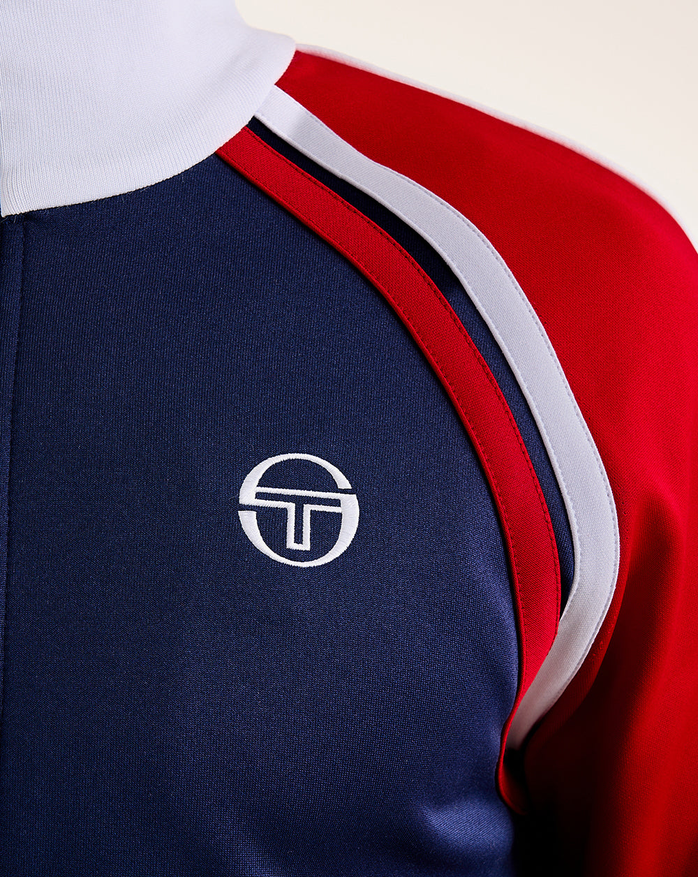 Sergio Tacchini Ghibli Davis Track Top Navy Blue/Deep Red