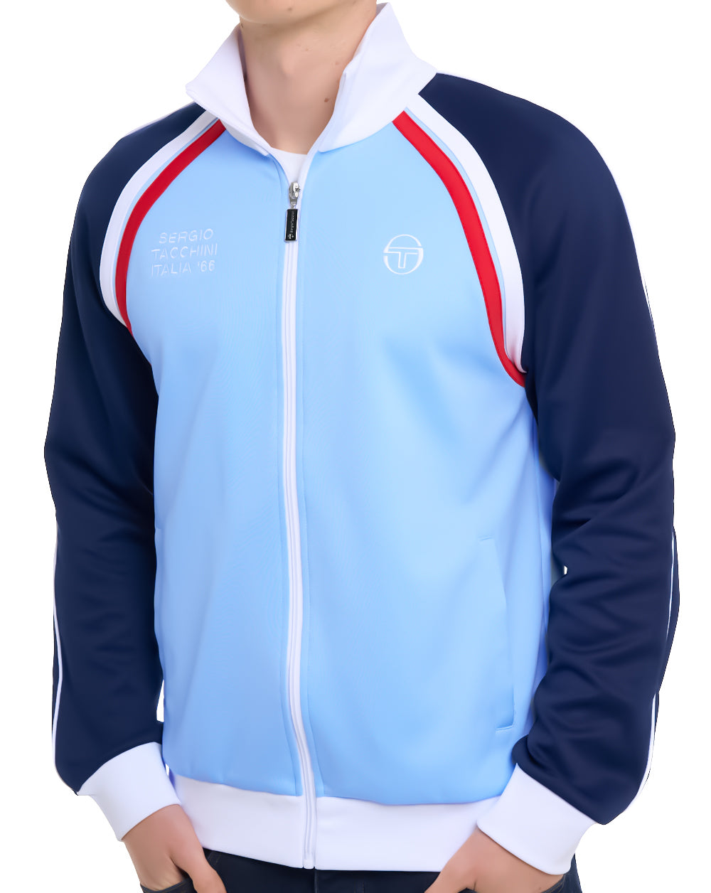 Sergio Tacchini Ghibli Davis Track Top Sky Blue / Navy