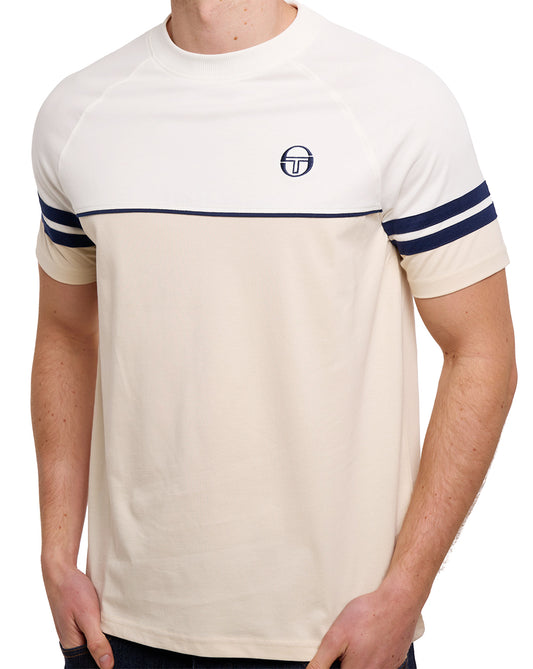 Sergio Tacchini Sergio Tacchini Orion T Shirt Gardenia/Sandshell