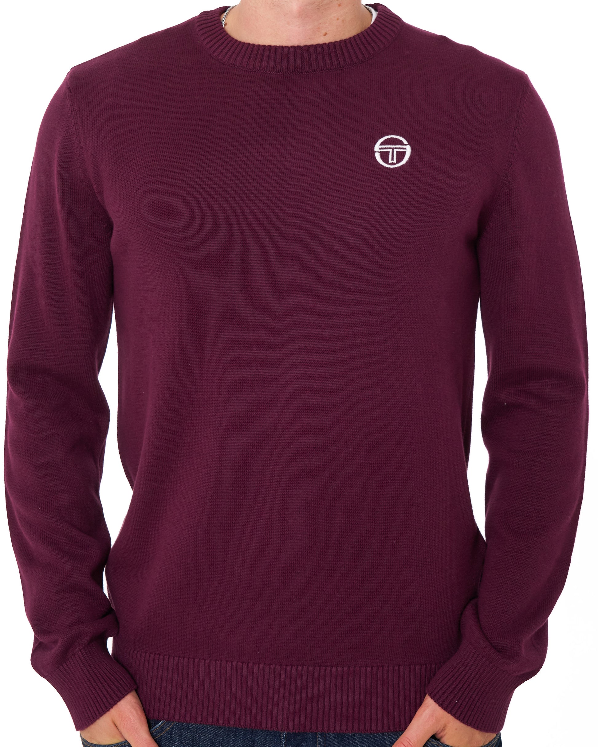Sergio Tacchini Jimmy Crew Knit Burgundy