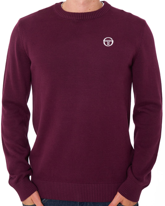 Sergio Tacchini Sergio Tacchini Jimmy Crew Knit Burgundy