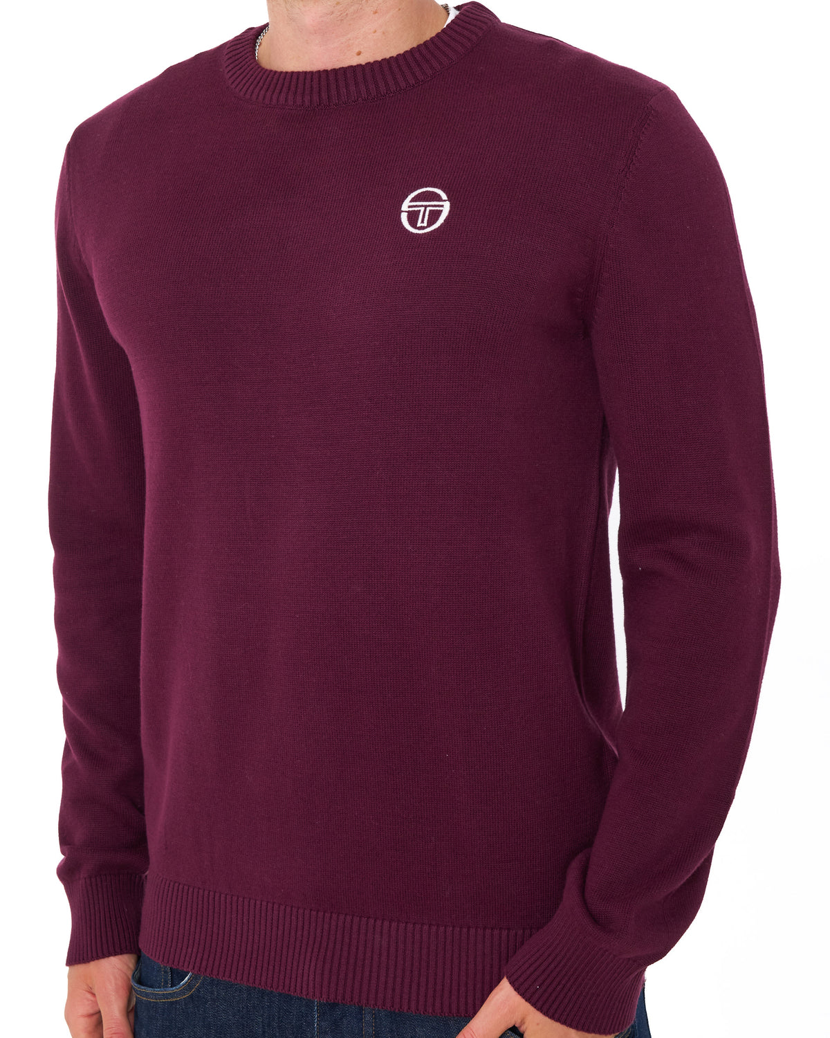 Sergio Tacchini Jimmy Crew Knit Burgundy