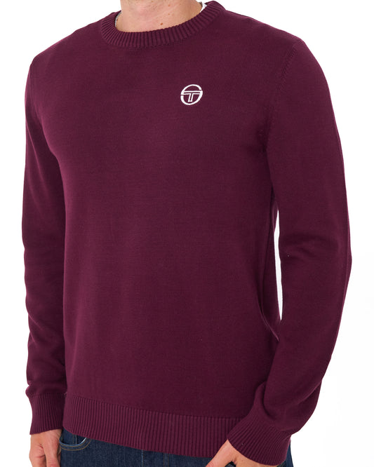 Sergio Tacchini Sergio Tacchini Jimmy Crew Knit Burgundy