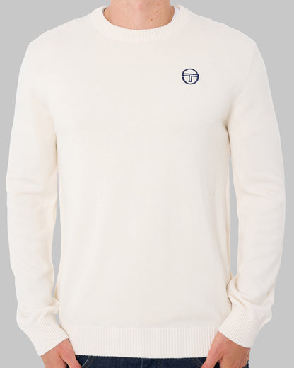 Sergio Tacchini Jimmy Crew Knit Gardenia