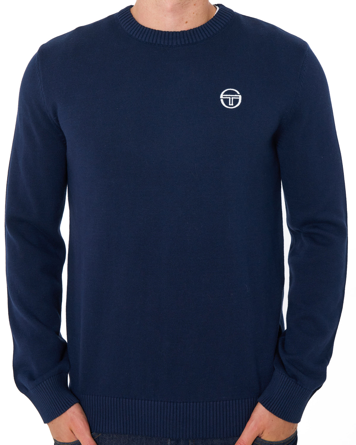 Sergio Tacchini Jimmy Crew Knit Navy Blue