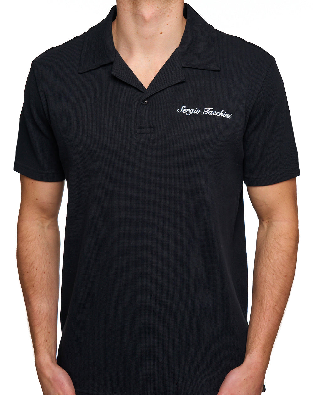 Sergio Tacchini Signature Revere Polo Black