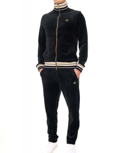 Sergio Tacchini Lazzari Velour Track Pant Black
