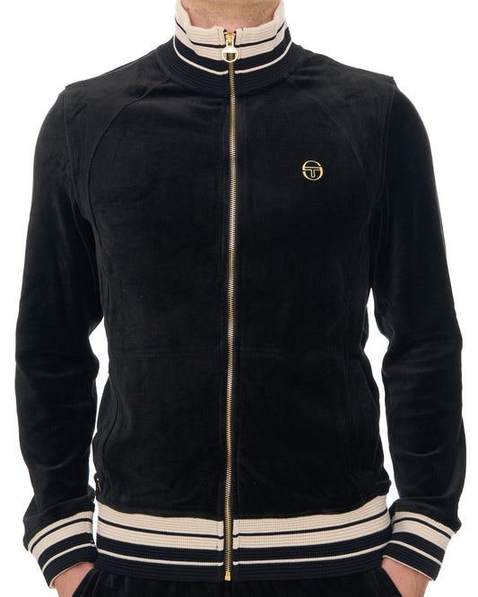 Sergio Tacchini Sergio Tacchini Lazzari Velour Track Top Black