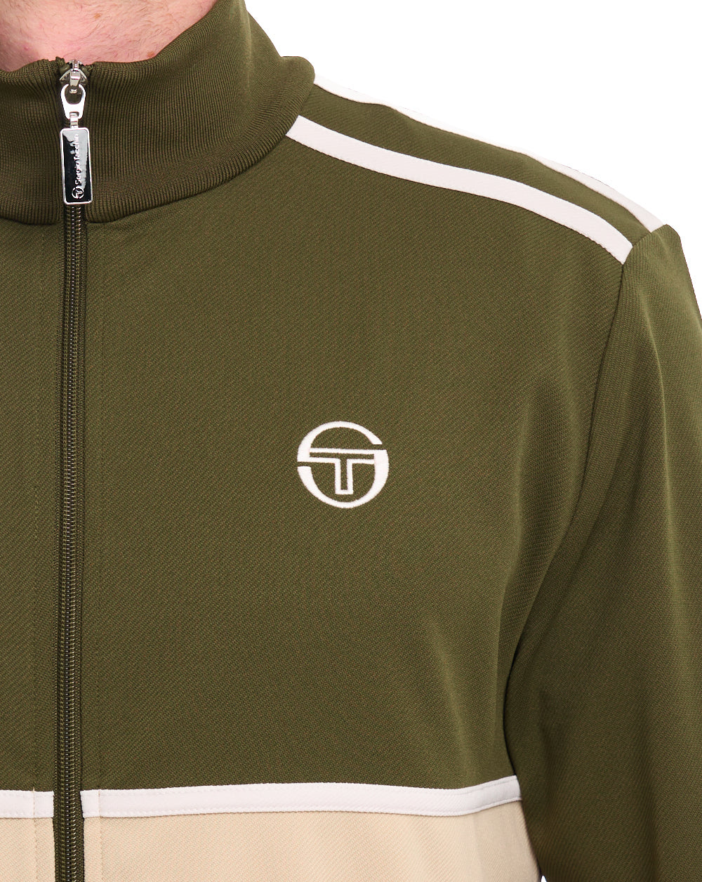 Sergio Tacchini Locchi Track Top Dark Olive / Sand