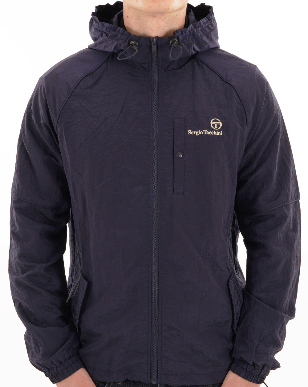 Sergio Tacchini Maldini Hooded Jacket Navy Blue