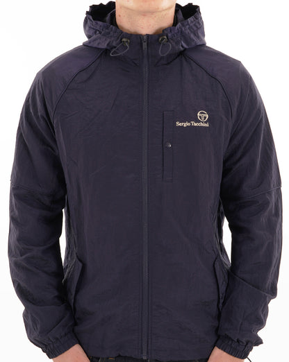 Sergio Tacchini Maldini Hooded Jacket Navy Blue