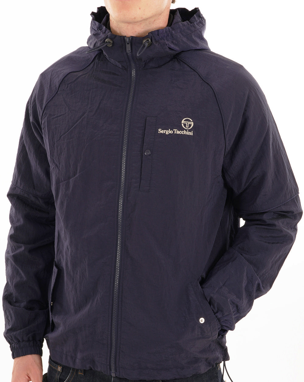Sergio Tacchini Maldini Hooded Jacket Navy Blue