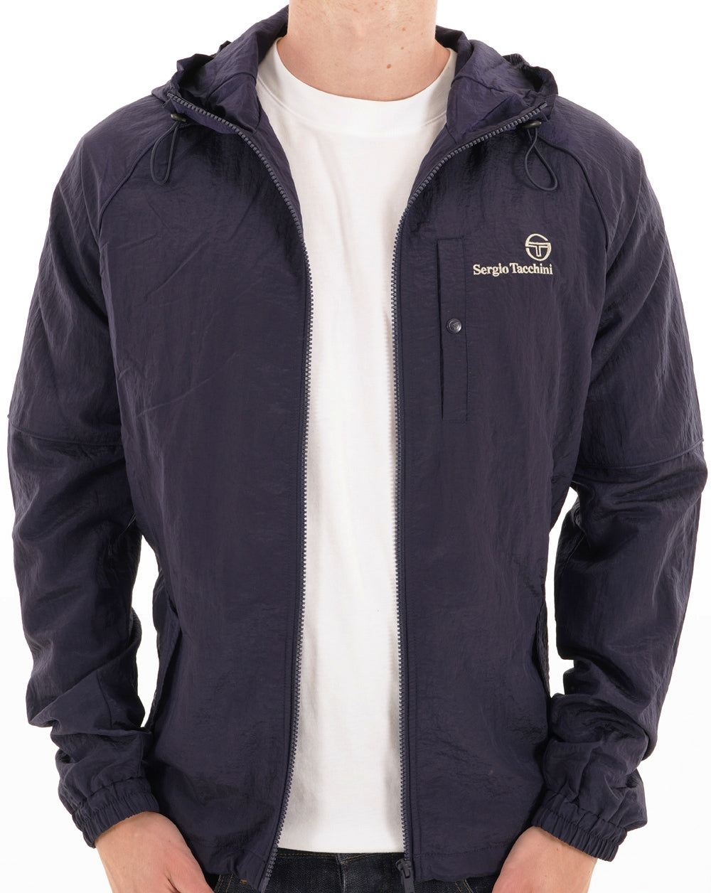 Sergio Tacchini Maldini Hooded Jacket Navy Blue