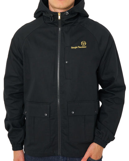Sergio Tacchini Mancini Hooded Jacket Black
