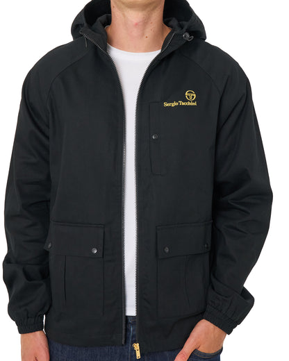 Sergio Tacchini Mancini Hooded Jacket Black