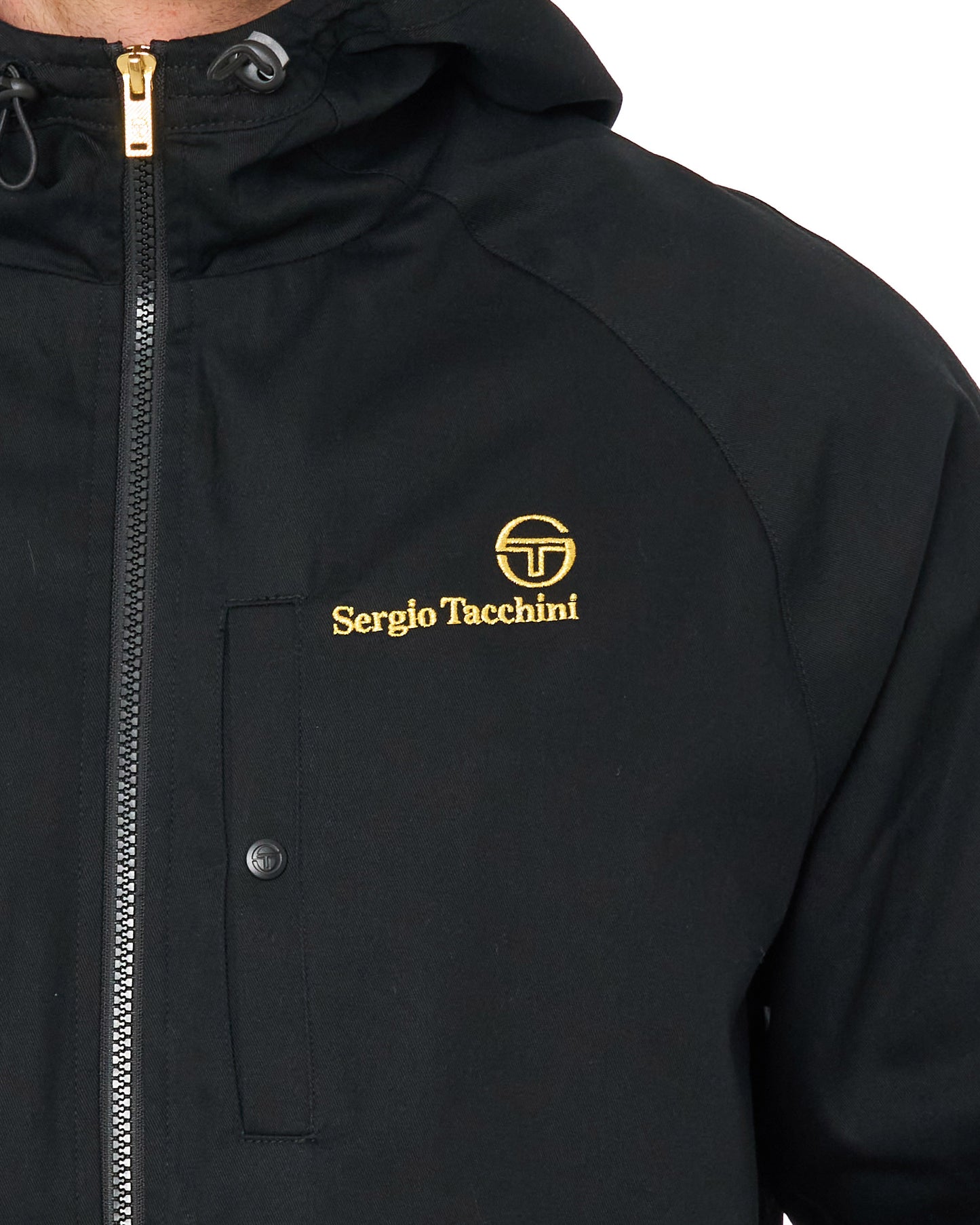 Sergio Tacchini Mancini Hooded Jacket Black
