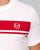 Sergio Tacchini Masters T Shirt White/Dark Red
