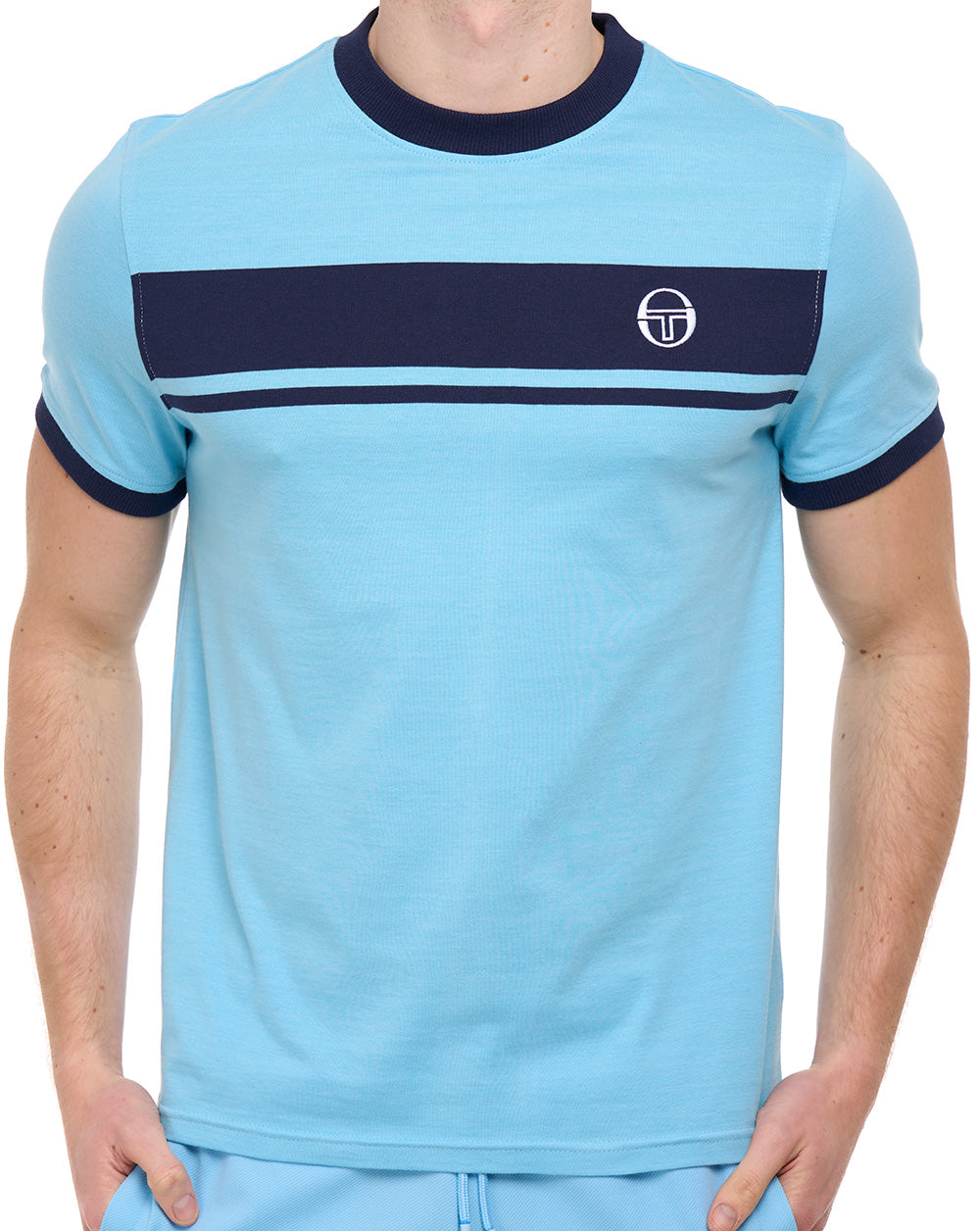 Sergio Tacchini Masters T Shirt Baltic Sea / Navy Blue