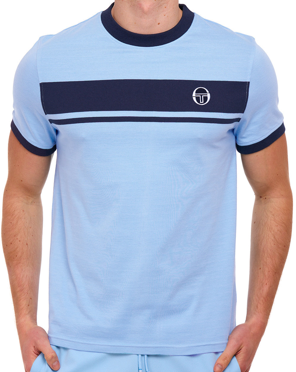 Sergio Tacchini Masters T Shirt Baltic Sea / Navy Blue