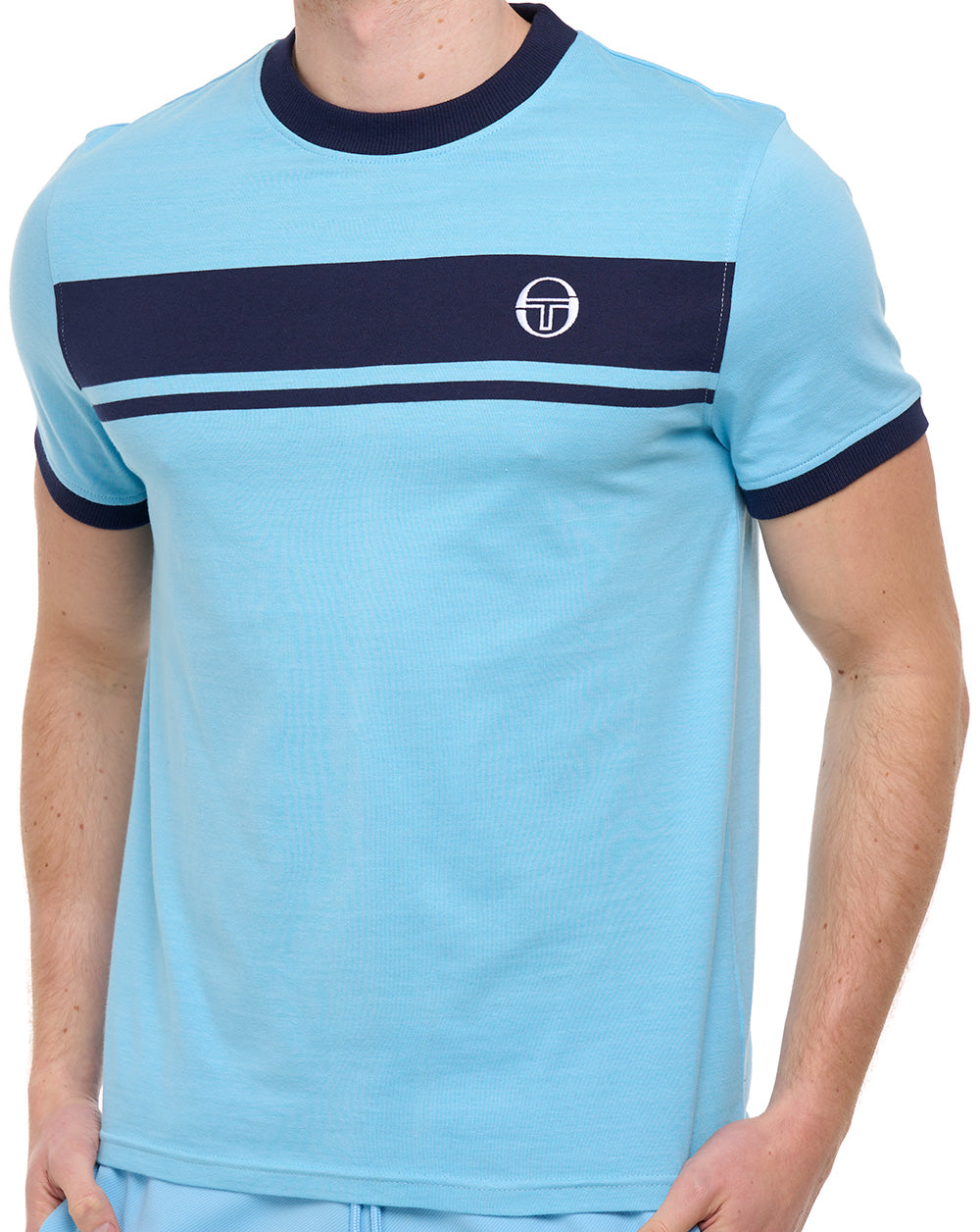 Sergio Tacchini Masters T Shirt Baltic Sea / Navy Blue