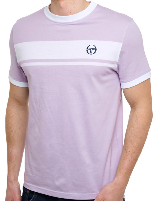 Sergio Tacchini Sergio Tacchini Masters T Shirt Thistle/White