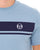 Sergio Tacchini Masters T Shirt Dusky Blue/Navy