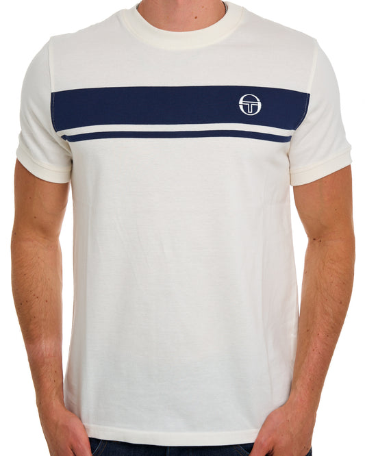 Sergio Tacchini Sergio Tacchini Masters T Shirt Gardenia Navy