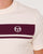 Sergio Tacchini Masters T Shirt Gardenia/Burgundy