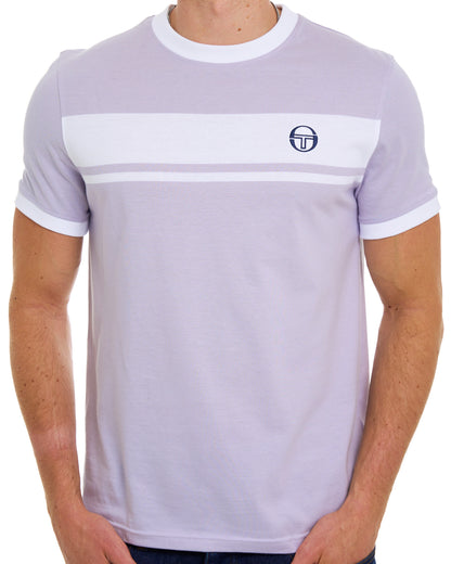 Sergio Tacchini Masters T Shirt Lilac White