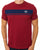 Sergio Tacchini Masters T Shirt Merlot/Navy Blue