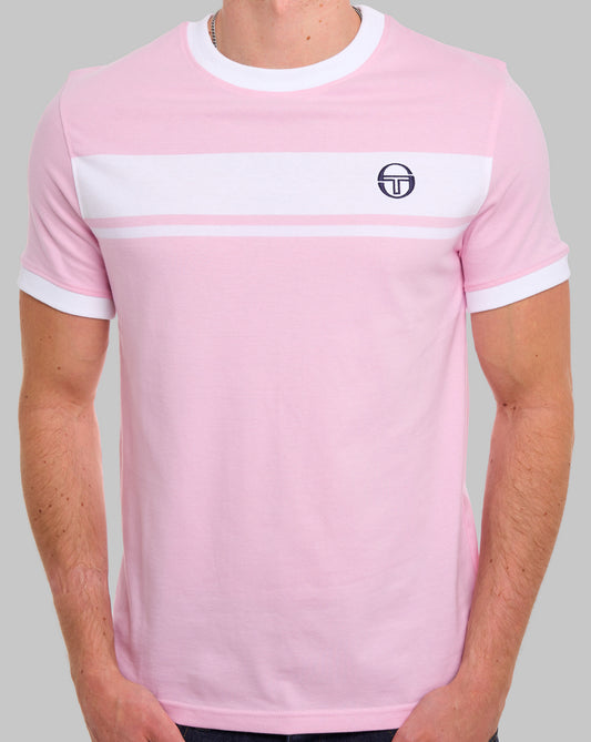 Sergio Tacchini Sergio Tacchini Masters T Shirt Pink/White