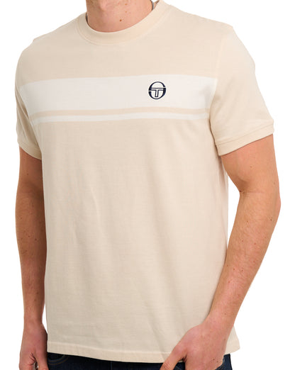 Sergio Tacchini Masters T Shirt Sandshell/Gardenia