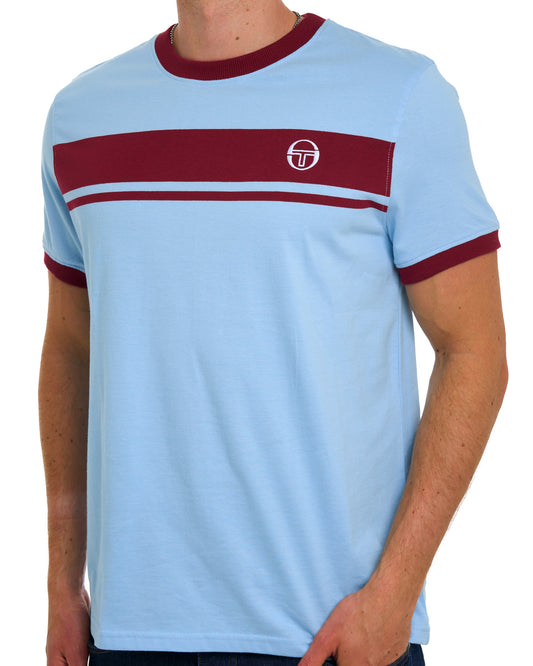Sergio Tacchini Sergio Tacchini Masters T Shirt Sky/Claret