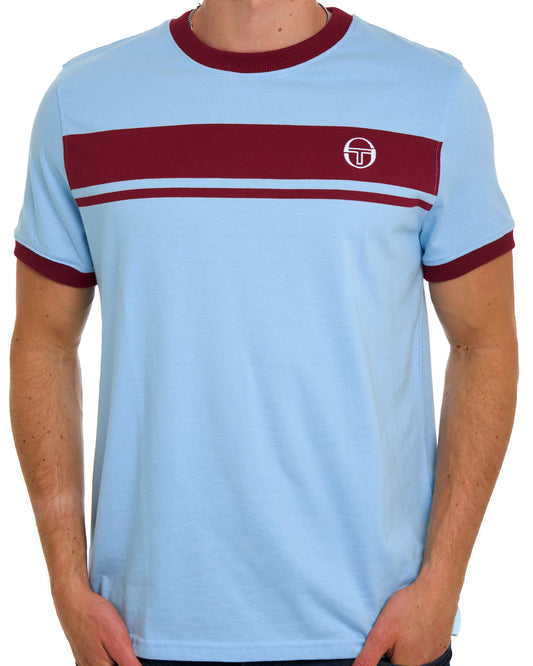 Sergio Tacchini Sergio Tacchini Masters T Shirt Sky/Claret