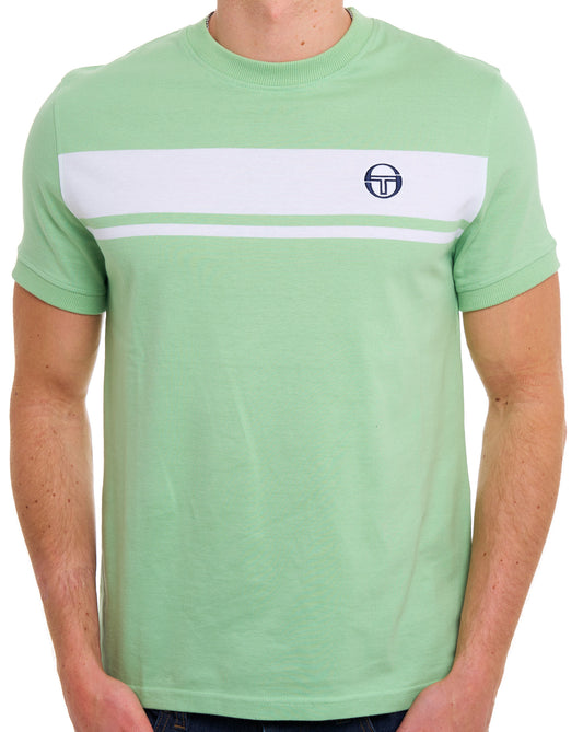 Sergio Tacchini Sergio Tacchini Masters T Shirt Soft Green White