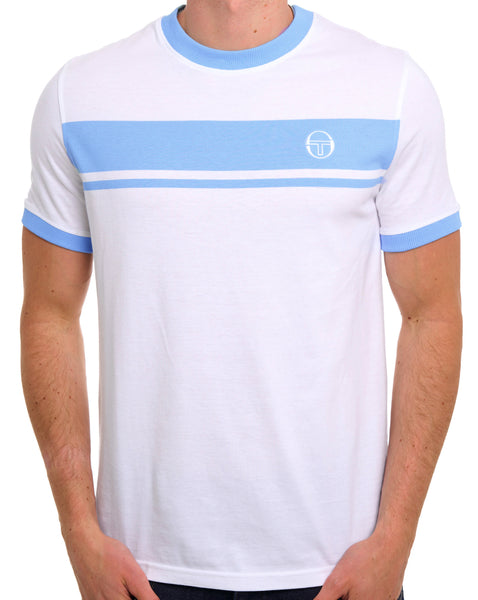 Sergio Tacchini Masters T Shirt White Sky