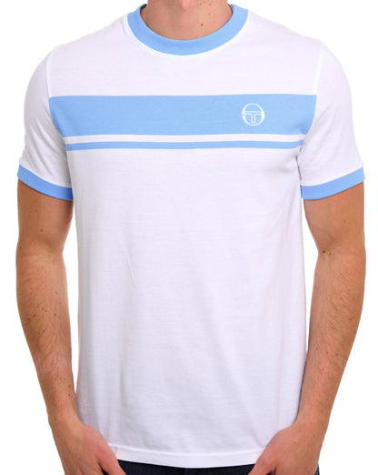 Sergio Tacchini Masters T Shirt White Sky