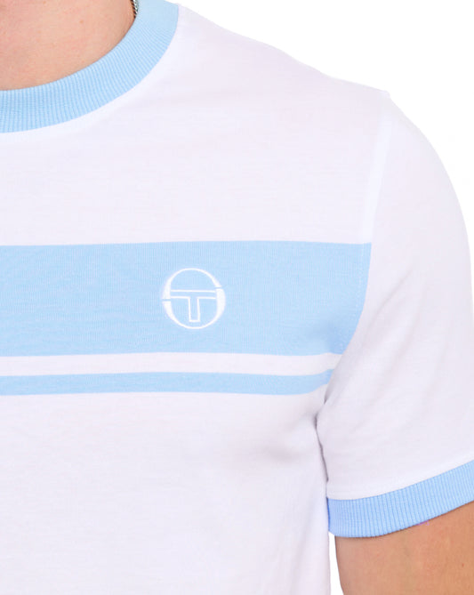Sergio Tacchini Sergio Tacchini Masters T Shirt White Sky