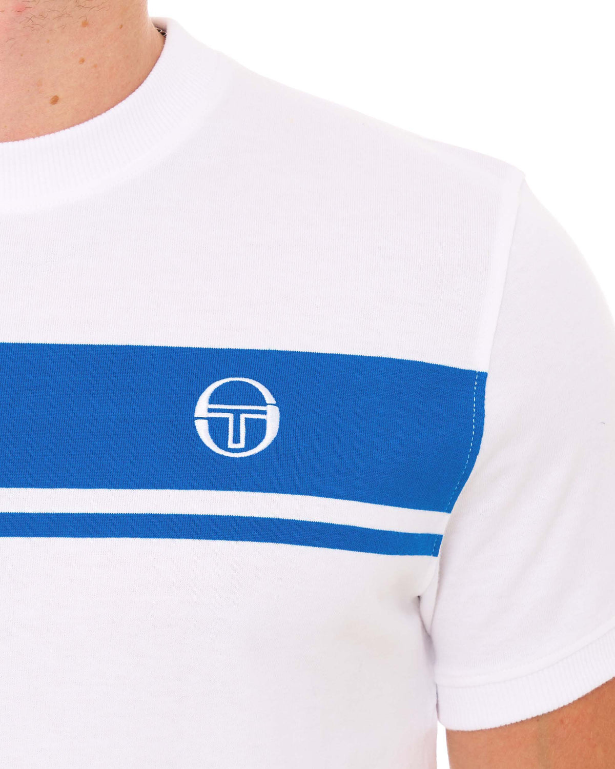 Sergio Tacchini Masters T Shirt White/Blue