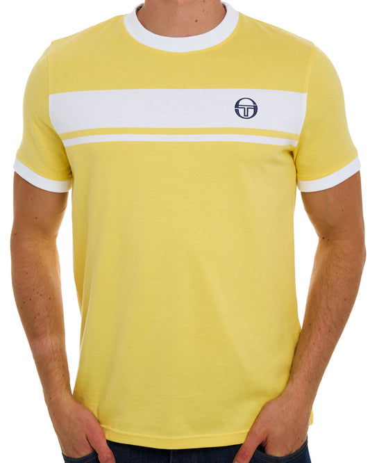 Sergio Tacchini Sergio Tacchini Masters T Shirt Yellow/White