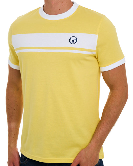 Sergio Tacchini Sergio Tacchini Masters T Shirt Yellow/White