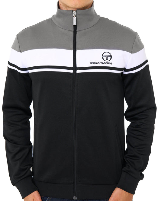 Sergio Tacchini Sergio Tacchini Masters Track Top Black/Charcoal/White