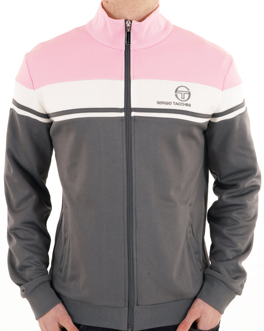 Sergio Tacchini Sergio Tacchini Masters Track Top Charcoal Pink