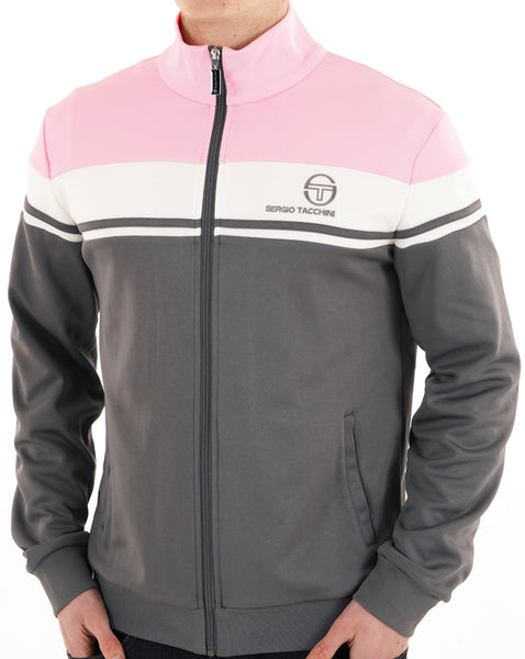 Sergio Tacchini Masters Track Top Charcoal Pink