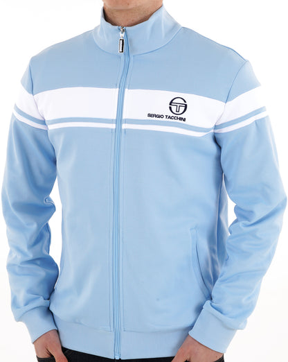 Sergio Tacchini Masters Track Top Sky Blue/White