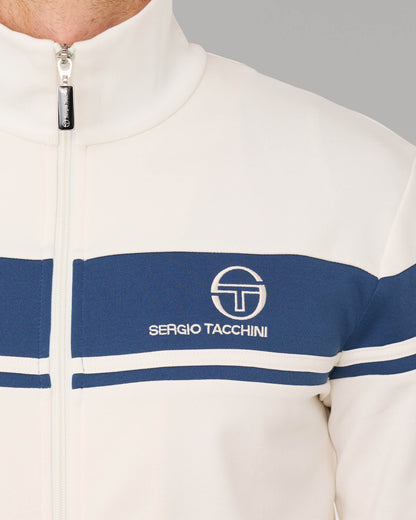 Sergio Tacchini Masters Track Top Gardenia/Vintage Indigo