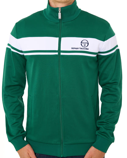 Sergio Tacchini Masters Track Top Green / White