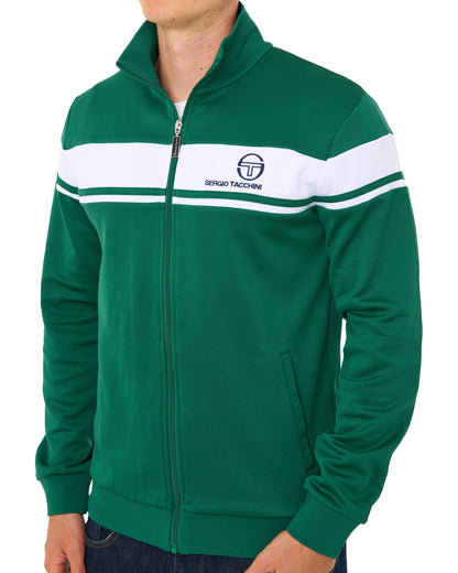 Sergio Tacchini Masters Track Top Green / White